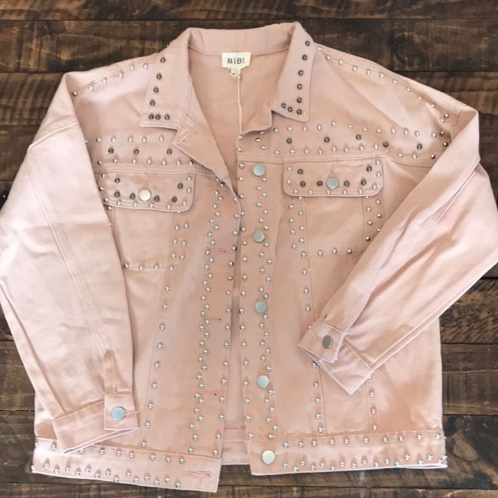 Studded denim jacket